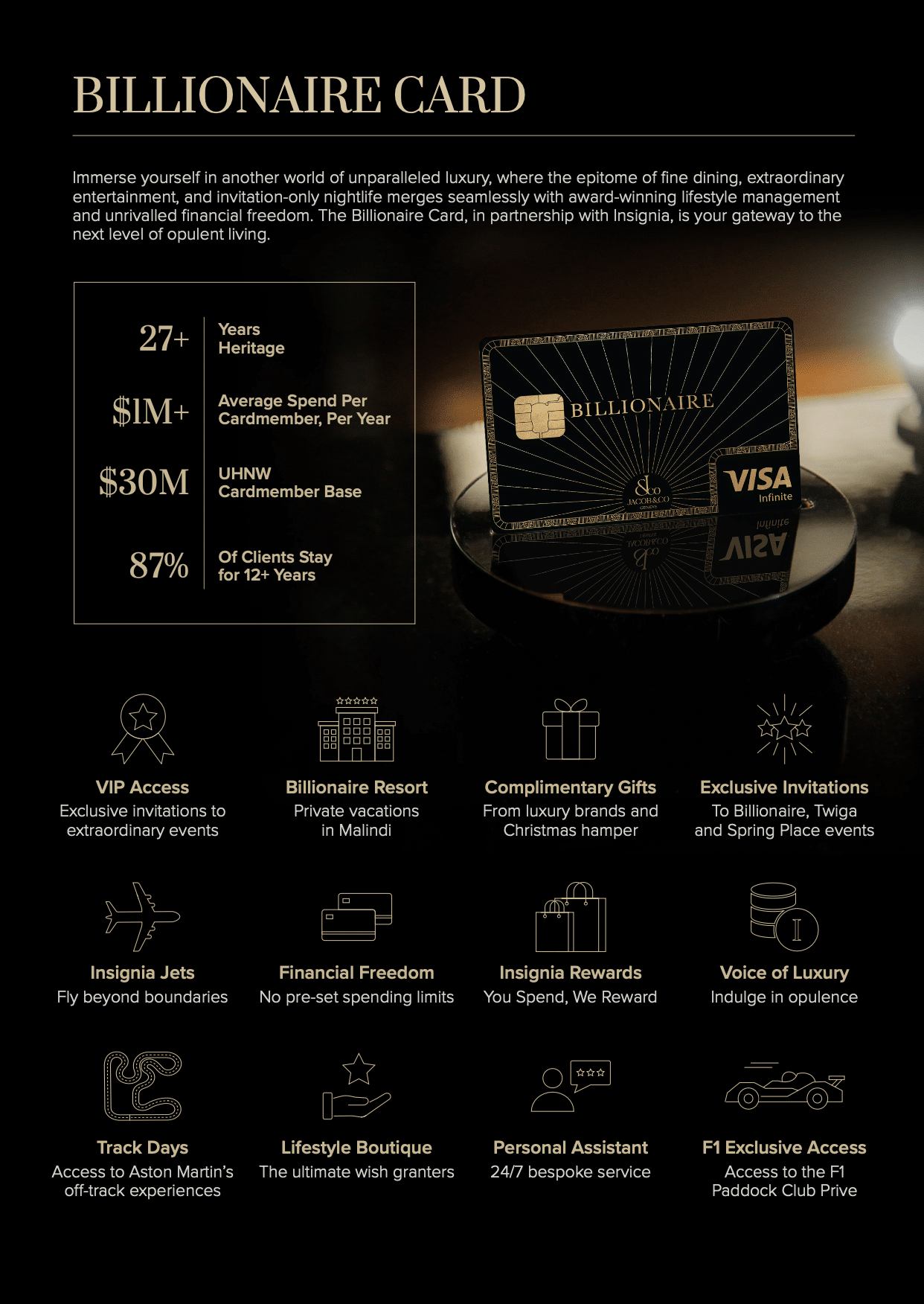 Introducing a Union of Luxury: The Billionaire Card Powered by Insignia ...